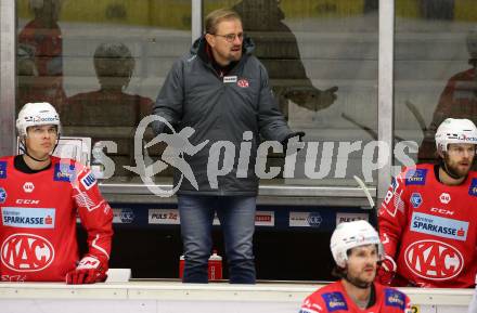 EBEL. Eishockey Bundesliga. VSV gegen KAC.  Trainer Petri Matikainen (KAC). Villach, am 28.12.2020.
Foto: Kuess
www.qspictures.net
---
pressefotos, pressefotografie, kuess, qs, qspictures, sport, bild, bilder, bilddatenbank