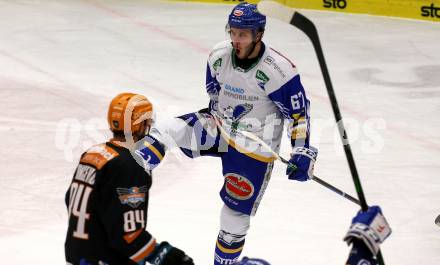 EBEL. Eishockey Bundesliga. VSV gegen Black Wings 1992 Linz. Torjubel Jordan Caron  (VSV). Villach, am 30.12.2020.
Foto: Kuess
www.qspictures.net
---
pressefotos, pressefotografie, kuess, qs, qspictures, sport, bild, bilder, bilddatenbank