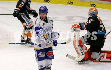 EBEL. Eishockey Bundesliga. VSV gegen Black Wings 1992 Linz. Torjubel Jordan Caron  (VSV). Villach, am 30.12.2020.
Foto: Kuess
www.qspictures.net
---
pressefotos, pressefotografie, kuess, qs, qspictures, sport, bild, bilder, bilddatenbank