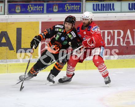 EBEL. Eishockey Bundesliga. KAC gegen	spusu Moser Medical Graz99ers.  Schumnig Martin (KAC), Fejes Samuel Hunter (Graz). Klagenfurt, am 30.12.2020.
Foto: Kuess
www.qspictures.net

---
pressefotos, pressefotografie, kuess, qs, qspictures, sport, bild, bilder, bilddatenbank