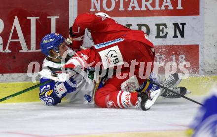 EBEL. Eishockey Bundesliga. KAC gegen	VSV. Thomas Vallant,  (KAC),  Benjamin Lanzinger (VSV). Klagenfurt, am 3.1.2021.
Foto: Kuess
www.qspictures.net

---
pressefotos, pressefotografie, kuess, qs, qspictures, sport, bild, bilder, bilddatenbank