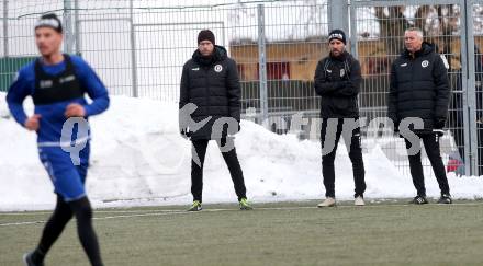 Fussball 2. Liga. Austria Klagenfurt.  Co-Trainer Martin Lassnig , Co-Trainer Sandro Zakany, Trainer Peter Pacult. Klagenfurt, am 4.1.2021.
Foto: Kuess
www.qspictures.net
---
pressefotos, pressefotografie, kuess, qs, qspictures, sport, bild, bilder, bilddatenbank