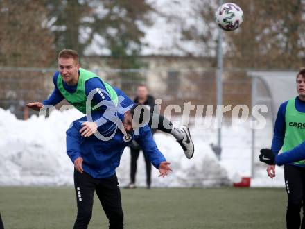 Fussball 2. Liga. Austria Klagenfurt.  Markus Rusek, Darijo Pecirep. Klagenfurt, am 4.1.2021.
Foto: Kuess
www.qspictures.net
---
pressefotos, pressefotografie, kuess, qs, qspictures, sport, bild, bilder, bilddatenbank