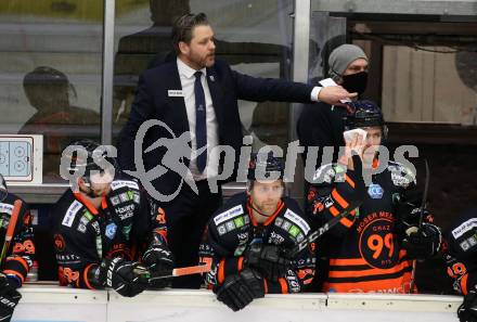EBEL. Eishockey Bundesliga. VSV gegen Moser Medical Graz99ers. Trainer Jens Gustafsson (Graz). Villach, am 5.1.2021.
Foto: Kuess
www.qspictures.net
---
pressefotos, pressefotografie, kuess, qs, qspictures, sport, bild, bilder, bilddatenbank