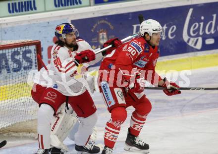EBEL. Eishockey Bundesliga. KAC gegen	EC Red Bull Salzburg. Fraser Matthew (KAC), Pallestrang Alexander (Salzburg). Klagenfurt, am 15.1.2021.
Foto: Kuess
www.qspictures.net

---
pressefotos, pressefotografie, kuess, qs, qspictures, sport, bild, bilder, bilddatenbank