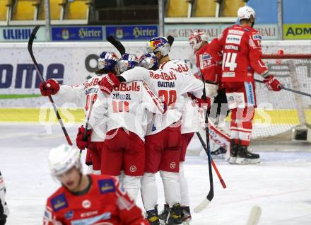 EBEL. Eishockey Bundesliga. KAC gegen	EC Red Bull Salzburg. Torjubel (Salzburg). Klagenfurt, am 15.1.2021.
Foto: Kuess
www.qspictures.net

---
pressefotos, pressefotografie, kuess, qs, qspictures, sport, bild, bilder, bilddatenbank