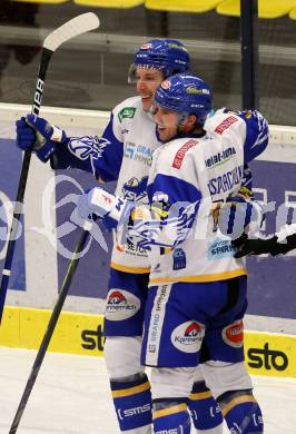 EBEL. Eishockey Bundesliga. VSV gegen HCB Suedtirol Alperia.  Jordan Caron, Scott Kosmachuk (VSV). Villach, am 15.1.2021.
Foto: Kuess
www.qspictures.net
---
pressefotos, pressefotografie, kuess, qs, qspictures, sport, bild, bilder, bilddatenbank