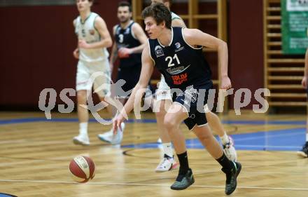 Basketball Zweite Liga 2020/2021. Grunddurchgang 16. Runde. KOS Celovec gegen BBC Nord Dragonz.  Lukas Knor  (BBC Nord Dragonz). Klagenfurt, am 16.1.2021.
Foto: Kuess
www.qspictures.net

---
pressefotos, pressefotografie, kuess, qs, qspictures, sport, bild, bilder, bilddatenbank