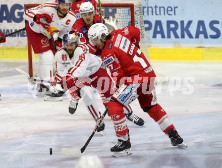 EBEL. Eishockey Bundesliga. KAC gegen	EC Red Bull Salzburg. Ganahl Manuel (KAC), Baltram Florian (Salzburg). Klagenfurt, am 15.1.2021.
Foto: Kuess
www.qspictures.net

---
pressefotos, pressefotografie, kuess, qs, qspictures, sport, bild, bilder, bilddatenbank