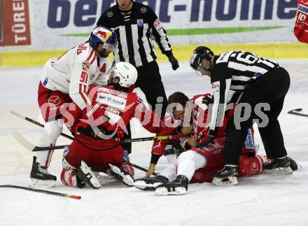 EBEL. Eishockey Bundesliga. KAC gegen	EC Red Bull Salzburg. Geier Manuel, Ganahl Manuel (KAC), Chorney Taylor, Heinrich Dominique (Salzburg). Klagenfurt, am 15.1.2021.
Foto: Kuess
www.qspictures.net

---
pressefotos, pressefotografie, kuess, qs, qspictures, sport, bild, bilder, bilddatenbank