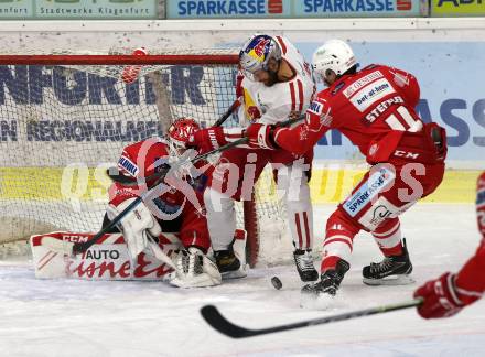 EBEL. Eishockey Bundesliga. KAC gegen	EC Red Bull Salzburg. Steffler Kele, Dahm Sebastian  (KAC), Baltram Florian (Salzburg). Klagenfurt, am 15.1.2021.
Foto: Kuess
www.qspictures.net

---
pressefotos, pressefotografie, kuess, qs, qspictures, sport, bild, bilder, bilddatenbank
