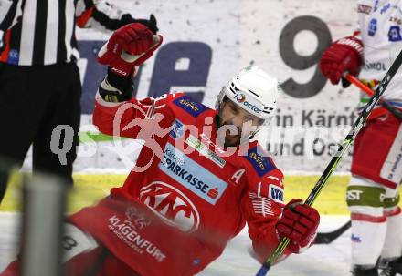 EBEL. Eishockey Bundesliga. KAC gegen	HCB Suedtirol Alperia. Torjubel Thomas Koch (KAC). Klagenfurt, am 17.1.2021.
Foto: Kuess
www.qspictures.net

---
pressefotos, pressefotografie, kuess, qs, qspictures, sport, bild, bilder, bilddatenbank