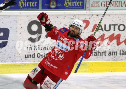 EBEL. Eishockey Bundesliga. KAC gegen	HCB Suedtirol Alperia. Torjubel Thomas Koch (KAC). Klagenfurt, am 17.1.2021.
Foto: Kuess
www.qspictures.net

---
pressefotos, pressefotografie, kuess, qs, qspictures, sport, bild, bilder, bilddatenbank
