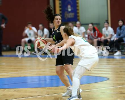 Basketball Damen Superliga 2020/2021. Grunddurchgang 10. Runde.  KOS Celovec Damen gegen Basket Flames. Tina More (KOS Celovec), Aliki Kostopoulou (Basket Flames). Klagenfurt, am 16.1.2021.
Foto: Kuess
www.qspictures.net

---
pressefotos, pressefotografie, kuess, qs, qspictures, sport, bild, bilder, bilddatenbank