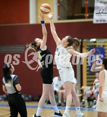 Basketball Damen Superliga 2020/2021. Grunddurchgang 10. Runde.  KOS Celovec Damen gegen Basket Flames. Nikolina Sofric (KOS Celovec), Agnes Roeth (Basket Flames). Klagenfurt, am 16.1.2021.
Foto: Kuess
www.qspictures.net

---
pressefotos, pressefotografie, kuess, qs, qspictures, sport, bild, bilder, bilddatenbank
