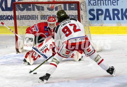 EBEL. Eishockey Bundesliga. KAC gegen	HCB Suedtirol Alperia. Sebastian Dahm,  (KAC), Findlay Brett (Bozen). Klagenfurt, am 17.1.2021.
Foto: Kuess
www.qspictures.net

---
pressefotos, pressefotografie, kuess, qs, qspictures, sport, bild, bilder, bilddatenbank