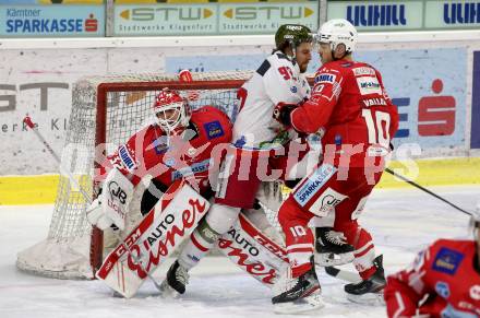 EBEL. Eishockey Bundesliga. KAC gegen	HCB Suedtirol Alperia. Sebastian Dahm, Patrick Vallant, (KAC), Findlay Brett (Bozen). Klagenfurt, am 17.1.2021.
Foto: Kuess
www.qspictures.net

---
pressefotos, pressefotografie, kuess, qs, qspictures, sport, bild, bilder, bilddatenbank