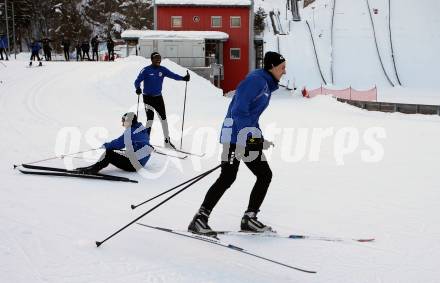 Fussball 2. Liga. Langlauf. Training SK Austria Klagenfurt. Maximiliano Moreira, McMoordy King Huether, Fabio Markelic. Villach, Alpenarena, am 20.1.2021.
Foto: Kuess
---
pressefotos, pressefotografie, kuess, qs, qspictures, sport, bild, bilder, bilddatenbank