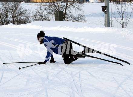Fussball 2. Liga. Langlauf. Training SK Austria Klagenfurt.   Kwabe Schulz. Villach, Alpenarena, am 20.1.2021.
Foto: Kuess
---
pressefotos, pressefotografie, kuess, qs, qspictures, sport, bild, bilder, bilddatenbank