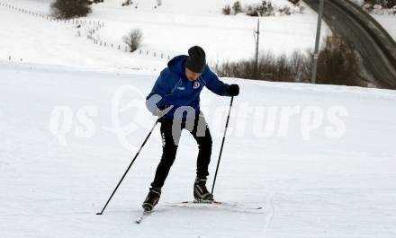 Fussball 2. Liga. Langlauf. Training SK Austria Klagenfurt.   Patrick Greil. Villach, Alpenarena, am 20.1.2021.
Foto: Kuess
---
pressefotos, pressefotografie, kuess, qs, qspictures, sport, bild, bilder, bilddatenbank