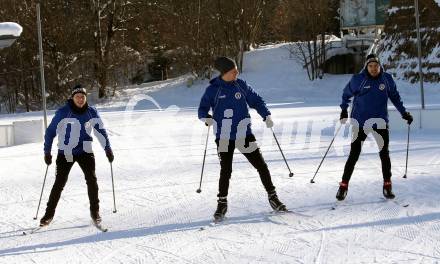 Fussball 2. Liga. Langlauf. Training SK Austria Klagenfurt.   Fabian Miesenboeck, Patrick Greil. Villach, Alpenarena, am 20.1.2021.
Foto: Kuess
---
pressefotos, pressefotografie, kuess, qs, qspictures, sport, bild, bilder, bilddatenbank