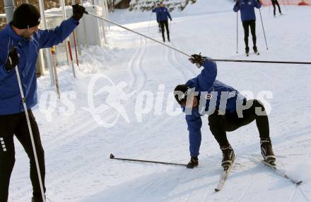 Fussball 2. Liga. Langlauf. Training SK Austria Klagenfurt.   Darijo Pecirep, Simon Straudi. Villach, Alpenarena, am 20.1.2021.
Foto: Kuess
---
pressefotos, pressefotografie, kuess, qs, qspictures, sport, bild, bilder, bilddatenbank