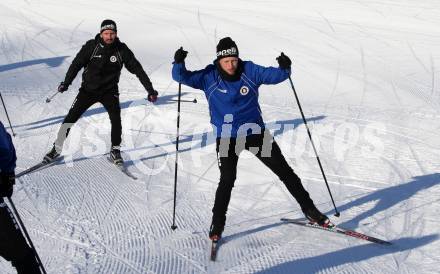 Fussball 2. Liga. Langlauf. Training SK Austria Klagenfurt.   Fabian Miesenboeck, Sandro Zakany. Villach, Alpenarena, am 20.1.2021.
Foto: Kuess
---
pressefotos, pressefotografie, kuess, qs, qspictures, sport, bild, bilder, bilddatenbank