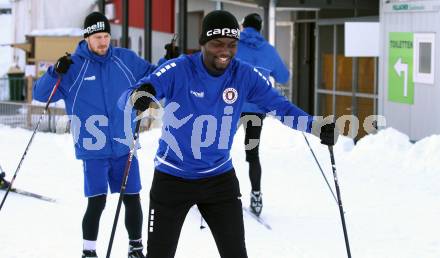 Fussball 2. Liga. Langlauf. Training SK Austria Klagenfurt.   McMoordy King Huether, Markus Rusek. Villach, Alpenarena, am 20.1.2021.
Foto: Kuess
---
pressefotos, pressefotografie, kuess, qs, qspictures, sport, bild, bilder, bilddatenbank
