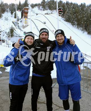 Fussball 2. Liga. Langlauf. Training SK Austria Klagenfurt.   Fabian Miesenboeck, Sandro Zakany, Markus Rusek. Villach, Alpenarena, am 20.1.2021.
Foto: Kuess
---
pressefotos, pressefotografie, kuess, qs, qspictures, sport, bild, bilder, bilddatenbank