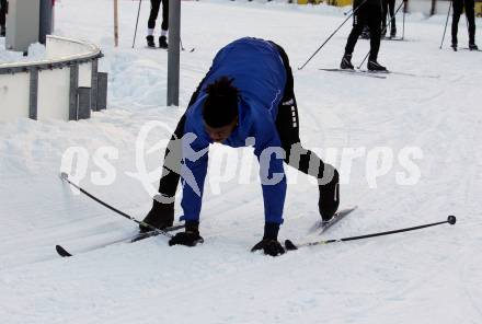 Fussball 2. Liga. Langlauf. Training SK Austria Klagenfurt.   Kwabe Schulz. Villach, Alpenarena, am 20.1.2021.
Foto: Kuess
---
pressefotos, pressefotografie, kuess, qs, qspictures, sport, bild, bilder, bilddatenbank