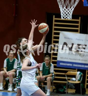Basketball Damen Superliga 2020/2021. Grunddurchgang 4. Runde.  KOS Celovec Damen gegen  UBI Graz.  Nikolina Sofric (KOS Celovec), Laura Bischof  (Graz). Klagenfurt, am 26.1.2021.
Foto: Kuess
www.qspictures.net

---
pressefotos, pressefotografie, kuess, qs, qspictures, sport, bild, bilder, bilddatenbank