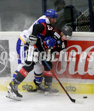 EBEL. Eishockey Bundesliga. VSV gegen Bratislava Capitals.  Julian Kornelli,  (VSV), David Boldizar (Bratislava). Villach, am 29.1.2021.
Foto: Kuess
www.qspictures.net
---
pressefotos, pressefotografie, kuess, qs, qspictures, sport, bild, bilder, bilddatenbank