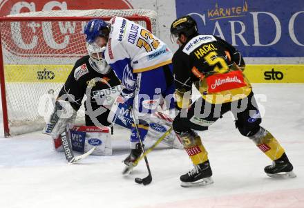 EBEL. Eishockey Bundesliga. VSV gegen Vienna Capitals. Chris Collins,  (VSV), Sebastian Wraneschitz, Dominic Hackl  (Vienna Capitals). Villach, am 2.2.2021.
Foto: Kuess
www.qspictures.net
---
pressefotos, pressefotografie, kuess, qs, qspictures, sport, bild, bilder, bilddatenbank