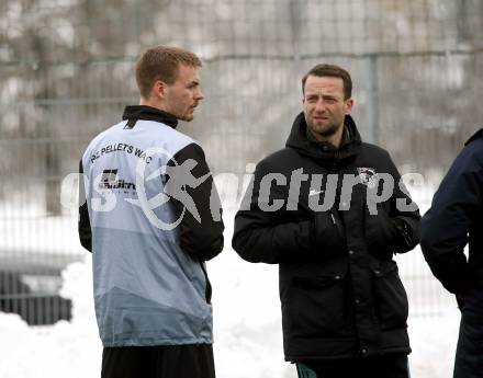 Fussball. Bundesliga. RZ Pellets WAC. Training. Gustav Henriksson, Trainer Ferdinand Feldhofer. Wolfsberg, am 1.2.2021.
Foto: Kuess
www.qspictures.net

---
pressefotos, pressefotografie, kuess, qs, qspictures, sport, bild, bilder, bilddatenbank
