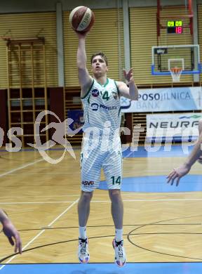 Basketball Zweite Liga 2020/2021. Grunddurchgang 18. Runde. KOS Celovec gegen Union Deutsch Wagram Alligators.  Lovro Fizuleto (KOS Celovec). Klagenfurt, am 6.2.2021.
Foto: Kuess
www.qspictures.net

---
pressefotos, pressefotografie, kuess, qs, qspictures, sport, bild, bilder, bilddatenbank