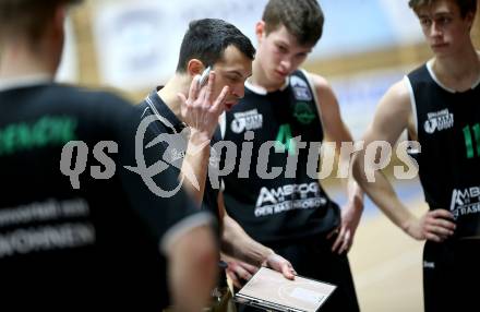 Basketball Zweite Liga 2020/2021. Grunddurchgang 18. Runde. KOS Celovec gegen Union Deutsch Wagram Alligators.  Trainer Lukas Hofer (Union Deutsch Wagram Alligators). Klagenfurt, am 6.2.2021.
Foto: Kuess
www.qspictures.net

---
pressefotos, pressefotografie, kuess, qs, qspictures, sport, bild, bilder, bilddatenbank