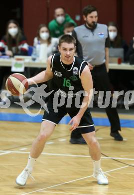 Basketball Zweite Liga 2020/2021. Grunddurchgang 18. Runde. KOS Celovec gegen Union Deutsch Wagram Alligators. Nikolic Nikica   (Union Deutsch Wagram Alligators). Klagenfurt, am 6.2.2021.
Foto: Kuess
www.qspictures.net

---
pressefotos, pressefotografie, kuess, qs, qspictures, sport, bild, bilder, bilddatenbank