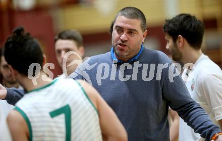 Basketball Zweite Liga 2020/2021. Grunddurchgang 18. Runde. KOS Celovec gegen Union Deutsch Wagram Alligators. Trainer Andrej Bozic (KOS Celovec). Klagenfurt, am 6.2.2021.
Foto: Kuess
www.qspictures.net

---
pressefotos, pressefotografie, kuess, qs, qspictures, sport, bild, bilder, bilddatenbank