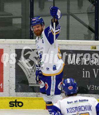 EBEL. Eishockey Bundesliga. VSV gegen Dornbirn Bulldogs. Torjubel Jamie Fraser (VSV). Villach, am 14.2.2021.
Foto: Kuess
www.qspictures.net
---
pressefotos, pressefotografie, kuess, qs, qspictures, sport, bild, bilder, bilddatenbank