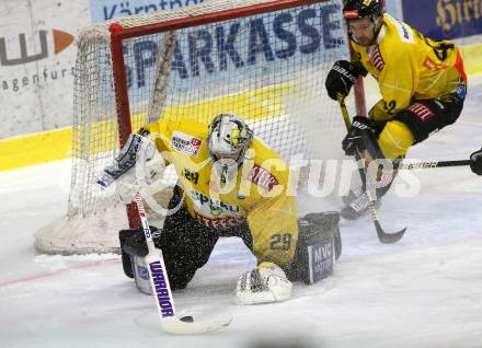 EBEL. Eishockey Bundesliga. KAC gegen	spusu Vienna Capitals. Starkbaum Bernhard  (Vienna Capitals). Klagenfurt, am 14.2.2021.
Foto: Kuess
www.qspictures.net

---
pressefotos, pressefotografie, kuess, qs, qspictures, sport, bild, bilder, bilddatenbank