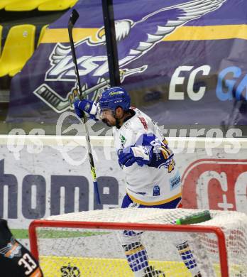 EBEL. Eishockey Bundesliga. VSV gegen Black Wings 1992. Torjubel Matt Mangene  (VSV). Villach, am 14.2.2021.
Foto: Kuess
www.qspictures.net
---
pressefotos, pressefotografie, kuess, qs, qspictures, sport, bild, bilder, bilddatenbank