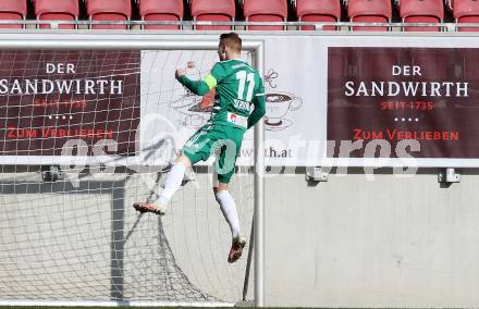 Fussball 2. Liga. SK Austria Klagenfurt gegen  SK Rapid II. Torjubel  Oliver Strunz, (Rapid). Klagenfurt, am 21.2.2021.
Foto: Kuess
www.qspictures.net
---
pressefotos, pressefotografie, kuess, qs, qspictures, sport, bild, bilder, bilddatenbank
