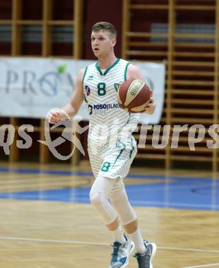 Basketball Zweite Liga 2020/2021. Grunddurchgang 20. Runde. KOS Celovec gegen  Fuerstenfeld Panthers.  Jernej Heine Andolsek (KOS Celovec). Klagenfurt, am 20.2.2021.
Foto: Kuess
www.qspictures.net

---
pressefotos, pressefotografie, kuess, qs, qspictures, sport, bild, bilder, bilddatenbank
