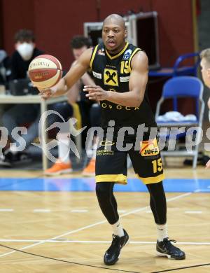 Basketball Zweite Liga 2020/2021. Grunddurchgang 20. Runde. KOS Celovec gegen  Fuerstenfeld Panthers.  David A. O. Akibo (Fuerstenfeld). Klagenfurt, am 20.2.2021.
Foto: Kuess
www.qspictures.net

---
pressefotos, pressefotografie, kuess, qs, qspictures, sport, bild, bilder, bilddatenbank