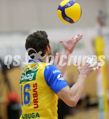 Volleyball. Austria Volley Cup. HCup. SK Zadruga Aich/Dob gegen VCA Amstetten.  Sergej DROBNIC (Aich/Dob). Bleiburg, am 21.2.2021.
Foto: Kuess
www.qspictures.net
---
pressefotos, pressefotografie, kuess, qs, qspictures, sport, bild, bilder, bilddatenbank