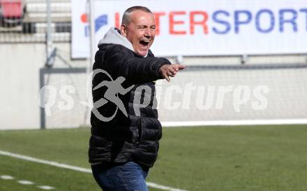 Fussball 2. Liga. SK Austria Klagenfurt gegen  SK Rapid II. Trainer Peter Pacult (Klagenfurt). Klagenfurt, am 21.2.2021.
Foto: Kuess
www.qspictures.net
---
pressefotos, pressefotografie, kuess, qs, qspictures, sport, bild, bilder, bilddatenbank