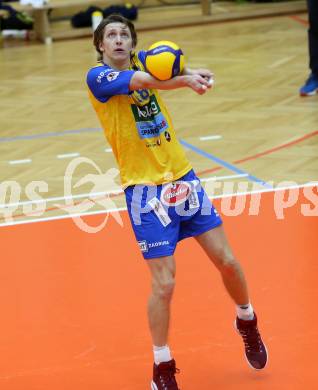 Volleyball. Austria Volley Cup. HCup. SK Zadruga Aich/Dob gegen VCA Amstetten.  Arvydas MISEIKIS (Aich/Dob). Bleiburg, am 21.2.2021.
Foto: Kuess
www.qspictures.net
---
pressefotos, pressefotografie, kuess, qs, qspictures, sport, bild, bilder, bilddatenbank