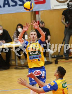 Volleyball. Austria Volley Cup. HCup. SK Zadruga Aich/Dob gegen VCA Amstetten.  Blazej PODLESNY (Aich/Dob). Bleiburg, am 21.2.2021.
Foto: Kuess
www.qspictures.net
---
pressefotos, pressefotografie, kuess, qs, qspictures, sport, bild, bilder, bilddatenbank