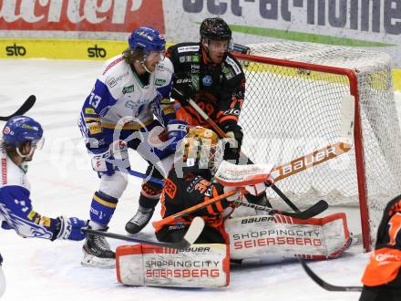 EBEL. Eishockey Bundesliga. VSV gegen Moser Medical Graz 99ers.  Chris Collins,  (VSV), Philipp Lindner, Felix Nussbacher (Graz). Villach, am 23.2.2021.
Foto: Kuess
www.qspictures.net
---
pressefotos, pressefotografie, kuess, qs, qspictures, sport, bild, bilder, bilddatenbank