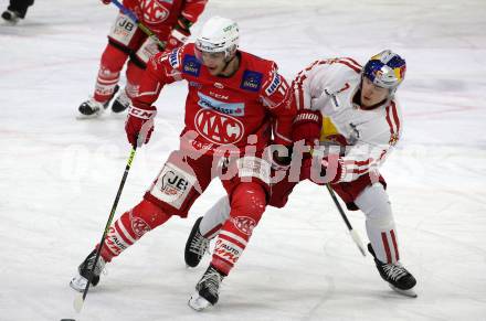 EBEL. Eishockey Bundesliga. KAC gegen	EC Salzburg. Lukas Haudum,  (KAC), Filip Varejcka  (Salzburg). Klagenfurt, am 26.2.2021.
Foto: Kuess
www.qspictures.net

---
pressefotos, pressefotografie, kuess, qs, qspictures, sport, bild, bilder, bilddatenbank